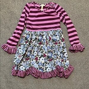 Matilda Jane Striped and Floral Kids Dress